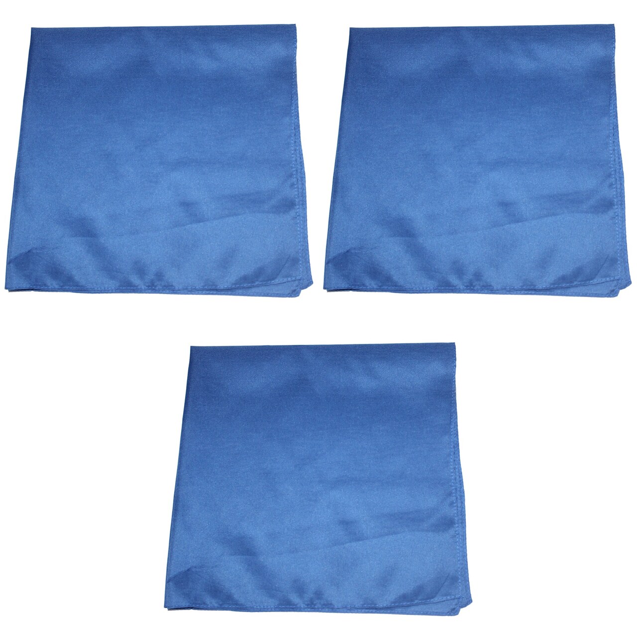 3 Pack Plain Polyester Bandanas Lightweight and Versatile Accessories